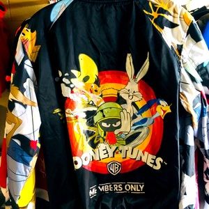 LOONEY TUNES RARE VINTAGE MEMBERS ONLY JACKET AOP - Excellent Condition- Size:S
